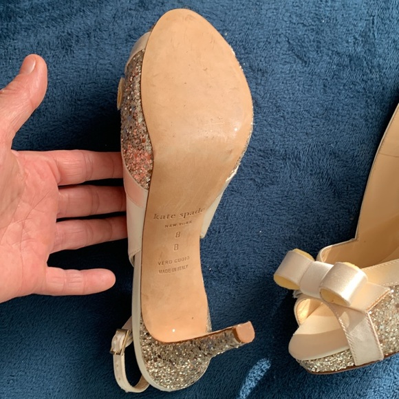 Kate spade glitter and bow heels - Picture 3 of 16